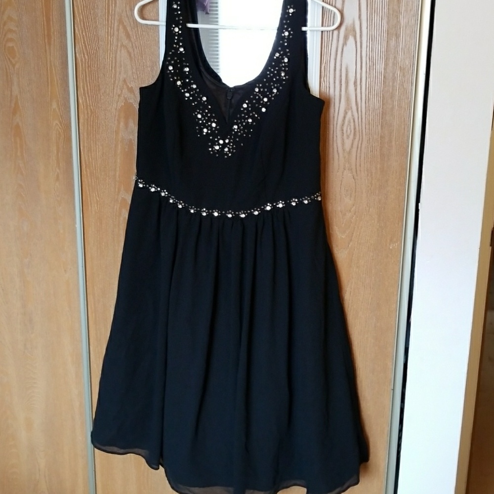 CITY CHIC black jeweled dress, Size XS